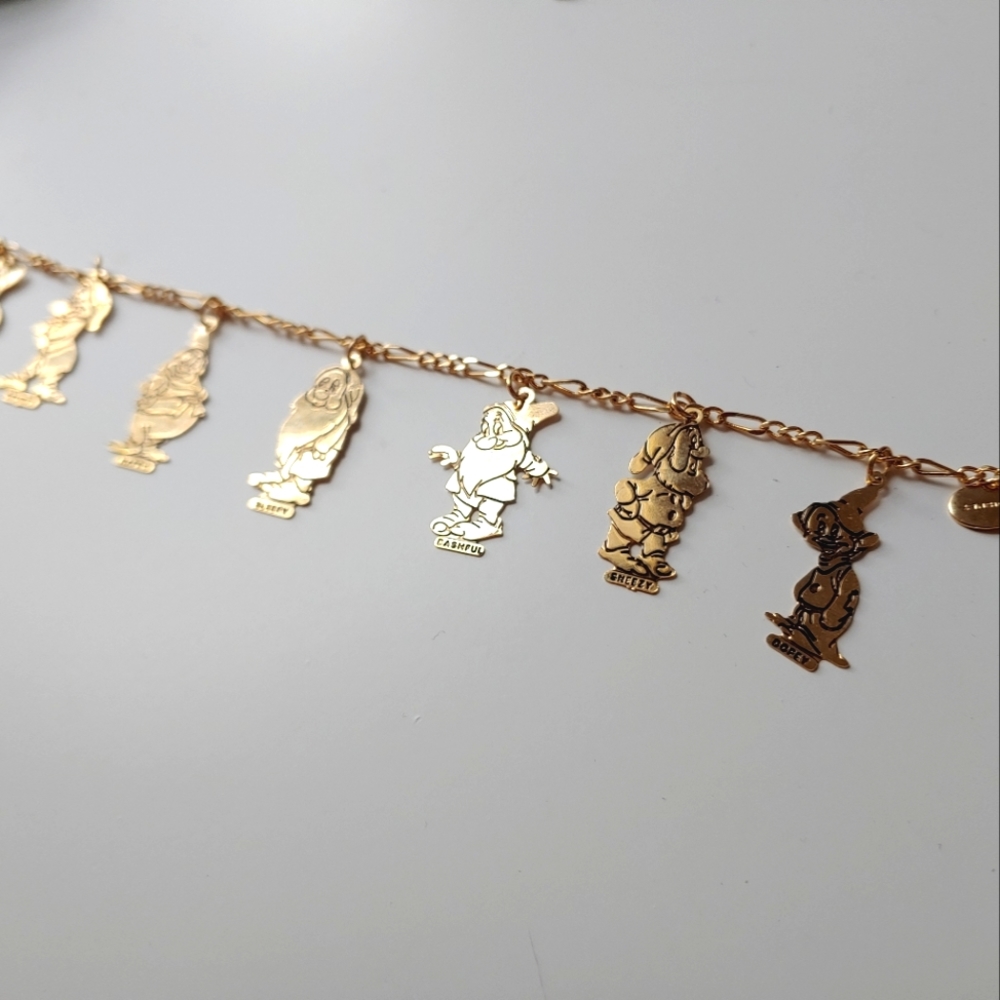 Snow White Seven Dwarves Charm Bracelet